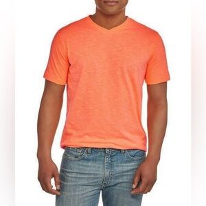 NWOT men’s orange v-neck T-shirt
